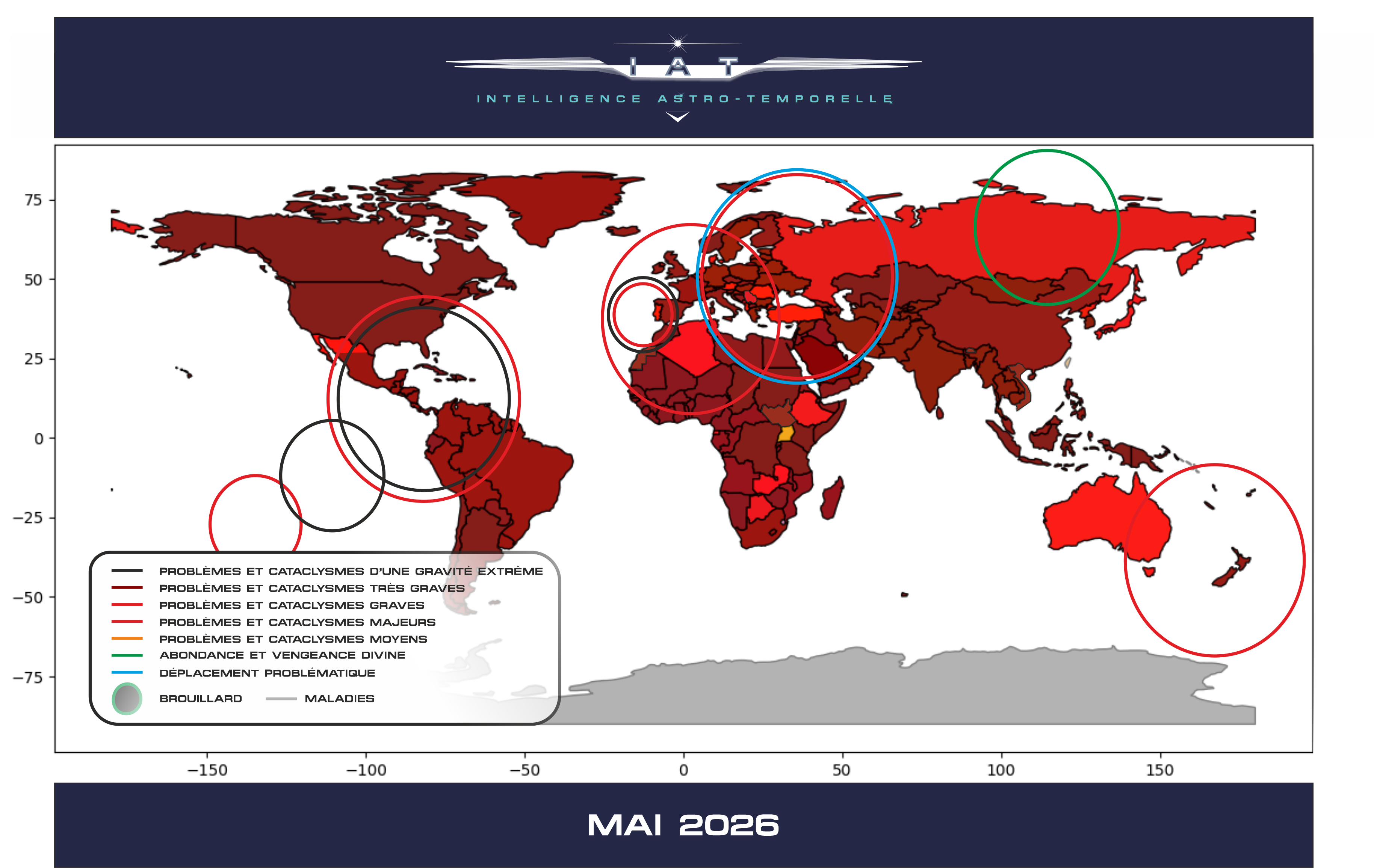 Carte du monde — Mai 2026